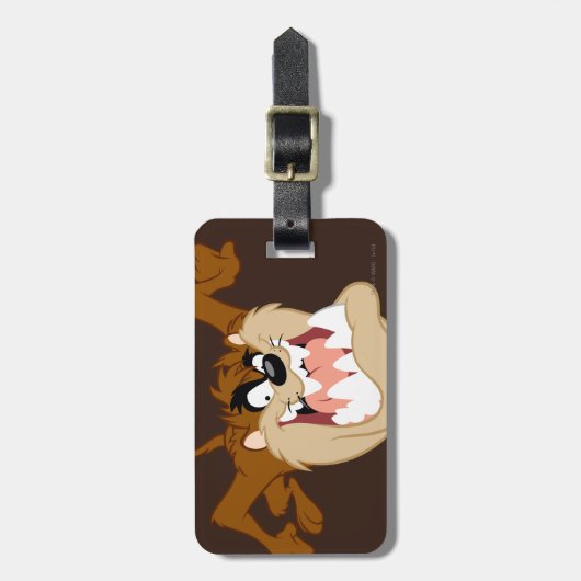 TAZ™ Evil Grin Bagagelabel (Voorkant verticaal)