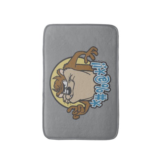 TAZ™ Expletive Circle Graphic Badmat (Voorkant Verticaal)