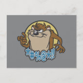 TAZ™ Expletive Circle Graphic Briefkaart (Voorkant)