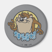 TAZ™ Expletive Circle Graphic Magneet (Voorkant)