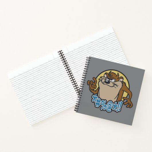 TAZ™ Expletive Circle Graphic Notitieboek (Binnen)