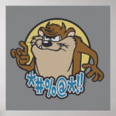 TAZ™ Expletive Circle Graphic Poster (Voorkant)