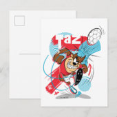 TAZ™ Headbutting Voetbal Briefkaart (Voorkant / Achterkant)