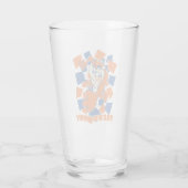 TAZ™ Hungry Smashing Through Checker Glas (Achterkant)