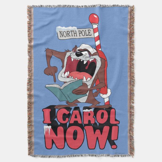 TAZ™ "IK CAROL NU!" DEKEN (Voorkant Verticaal)