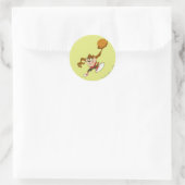 TAZ™ in uw gezicht Ronde Sticker (Tas)