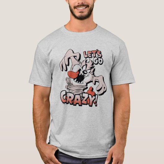 TAZ™ "Laten we gek worden!" Halftone T-shirt (Voorkant)