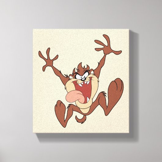 TAZ™ Leaping Canvas Afdruk (Voorkant)