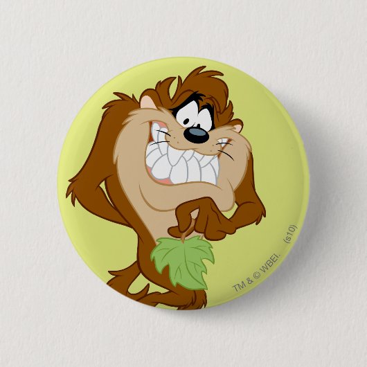 TAZ™ met blad Ronde Button 5,7 Cm (Voorkant)