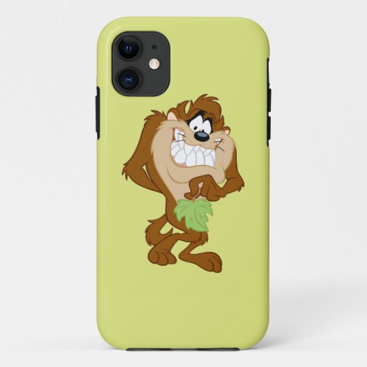 TAZ™ met een blad Case-Mate iPhone Case (Achterkant)