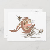 TAZ™-motorfiets Briefkaart (Voorkant / Achterkant)