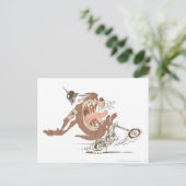 TAZ™-motorfiets Briefkaart (Staand voorkant)