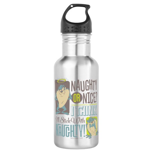 TAZ™- Naughty of Nice? Waterfles (Voorkant)