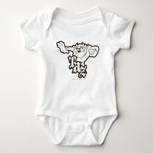 TAZ™ One Arm Stuff B/W Romper (Voorkant)