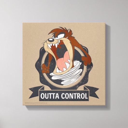 TAZ™ Outta Control Canvas Afdruk (Voorkant)