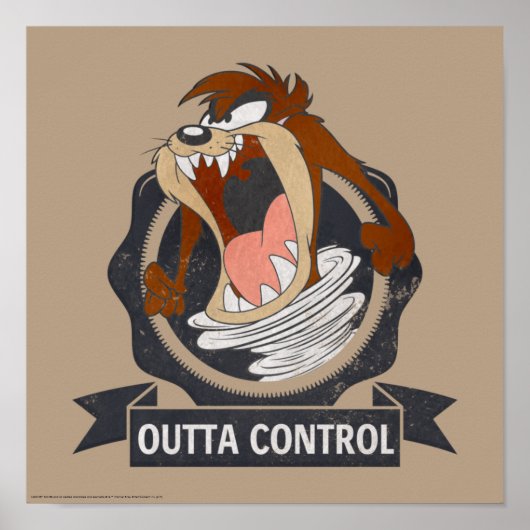 TAZ™ Outta Control Poster (Voorkant)