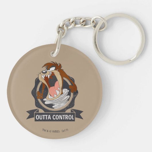 TAZ™ Outta Control Sleutelhanger (Achterkant)