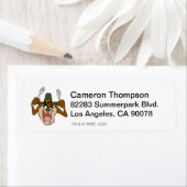 TAZ™ Pilgrim-Thanksgiving in kleur Etiket (Insitu)