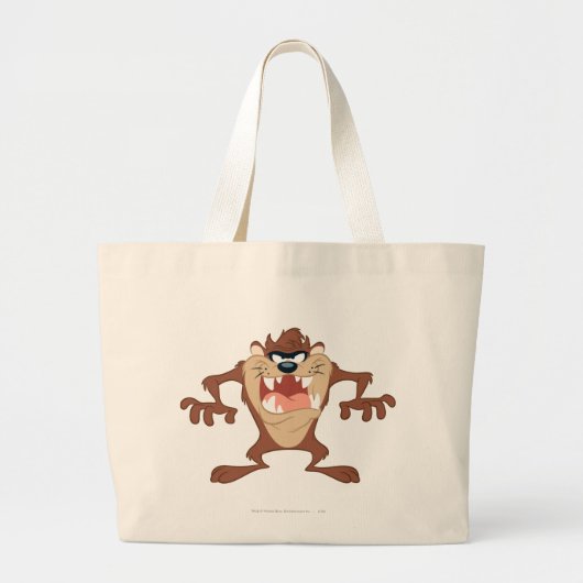 TAZ™ poseren 14 Grote Tote Bag (Voorkant)