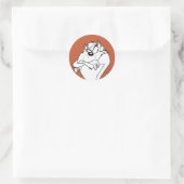 TAZ™-positie Ronde Sticker (Tas)