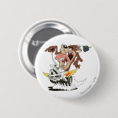 TAZ™ Razend rijden Ronde Button 5,7 Cm (Voorkant /achterkant)