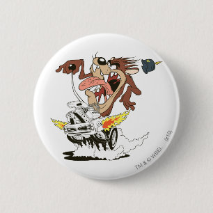 TAZ™ Razend rijden Ronde Button 5,7 Cm