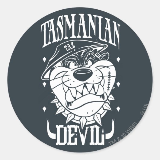 TAZ™ - Rebel Ronde Sticker (Voorkant)