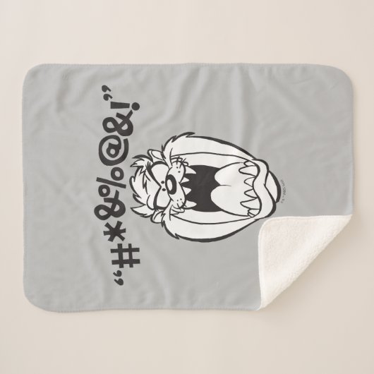 TAZ™ Schreeuwende Expletievelingen Sherpa Deken (Voorkant (horizontaal))