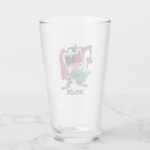 TAZ™ Singing met kerstkaarten Glas (Achterkant)