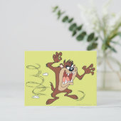 TAZ™ Spin Grab Briefkaart (Staand voorkant)