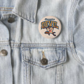 TAZ™ Tasmaanse Duivel Patch Ronde Button 5,7 Cm (In situ)
