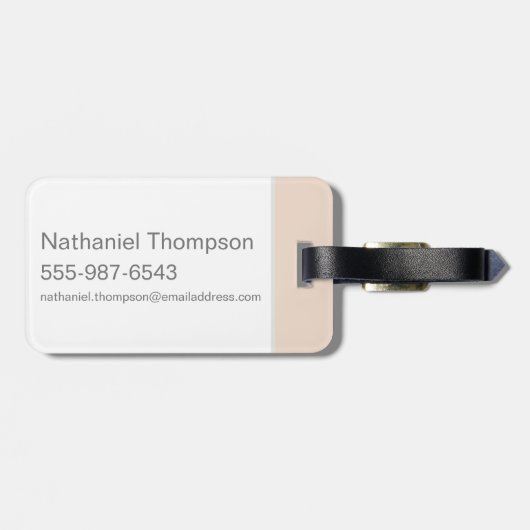 TAZ™ Tasmanian Devil Patch Bagagelabel (Achterkant horizontaal)