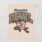 TAZ™ Tasmanian Devil Patch Briefkaart (Voorkant)