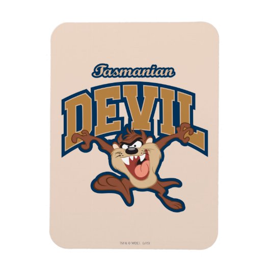 TAZ™ Tasmanian Devil Patch Magneet (Verticaal)