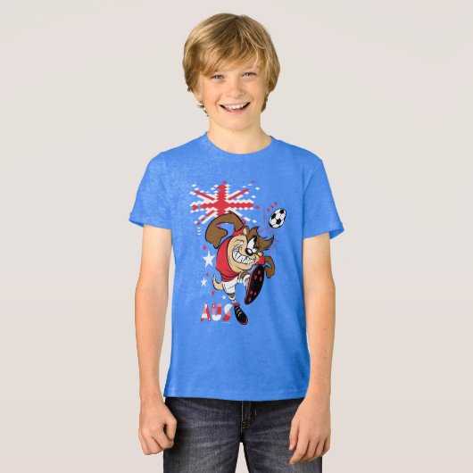 TAZ™ Team Australia Soccer Grahic Tri-Blend Shirt (Voorkant volledig)