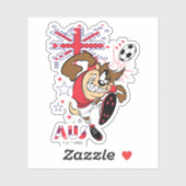TAZ™ Team Australia Soccer Graphic Sticker (Vel)
