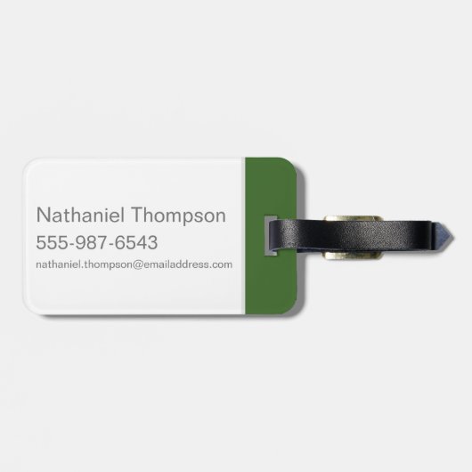 TAZ™ Tongue uit Bagagelabel (Achterkant horizontaal)