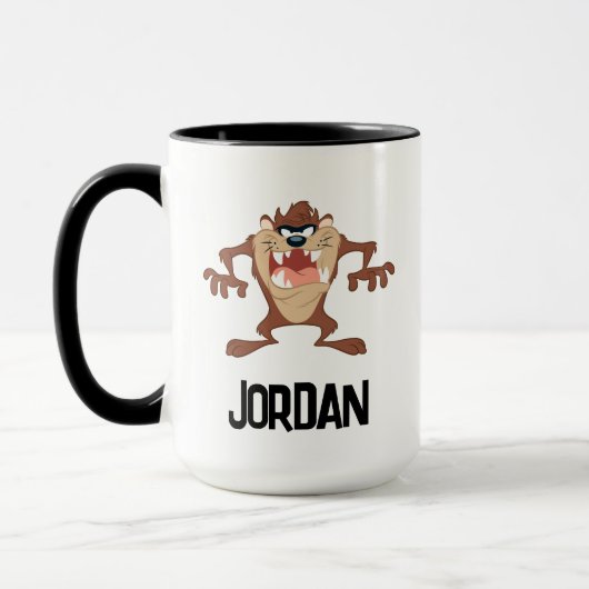 TAZ™ Toothy Grin | Jouw naam toevoegen Mok (Links)