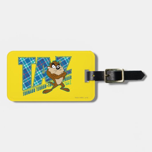 TAZ™ Tornado Terror Pset Bagagelabel (Voorkant horizontaal)