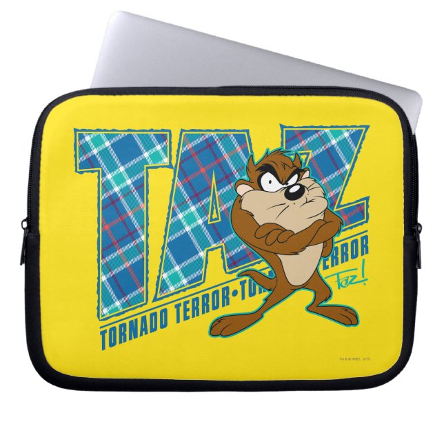 TAZ™ Tornado Terror Pset Laptop Sleeve (Voorkant)