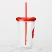 TAZ™ via LOONEY TUNES™ cirkels Acryl Drinkbeker (Rechts)