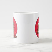 TAZ™ via LOONEY TUNES™ cirkels Jumbo Mok (Voorkant)