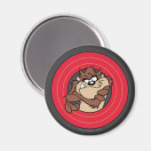 TAZ™ via LOONEY TUNES™ cirkels Magneet (Voorkant / Achterkant)