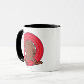 TAZ™ via LOONEY TUNES™ cirkels Mok (Voorkant links)