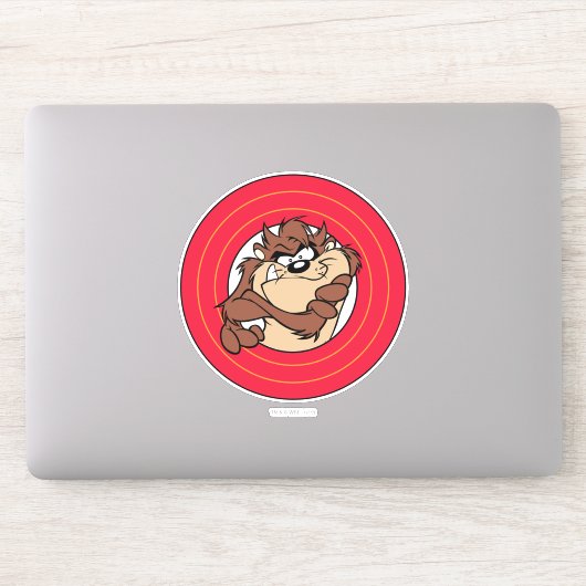 TAZ™ via LOONEY TUNES™ cirkels Sticker (Computer)