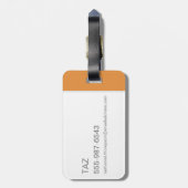 TAZ™ Whirling Tornado Bagagelabel (Achterkant verticaal)