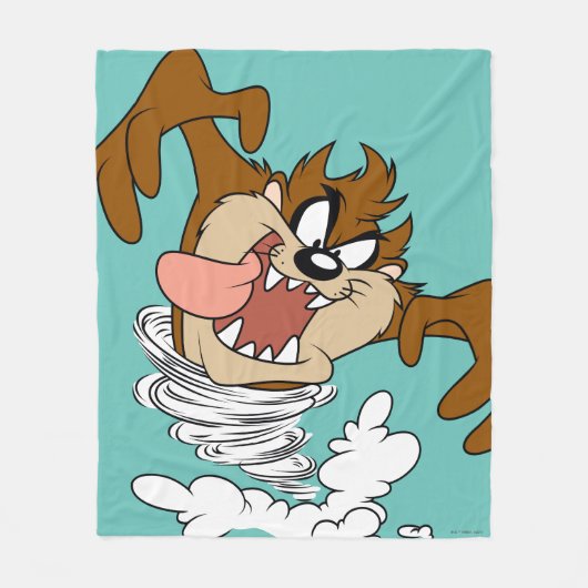 TAZ™ Whirling Tornado Fleece Deken (Voorkant)