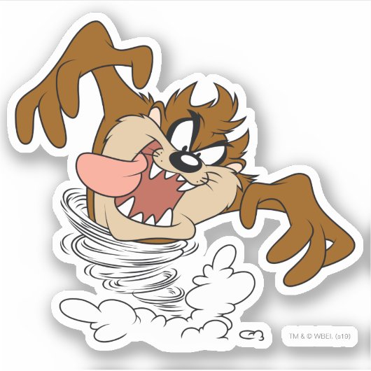 TAZ™ Whirling Tornado Sticker (Voorkant)