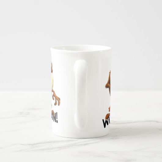 TAZ™ - Wild Man Porselein Kop (Achterkant)