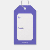 TAZ™ | Zijn tong uitsteken Cadeaulabel (Achterkant)